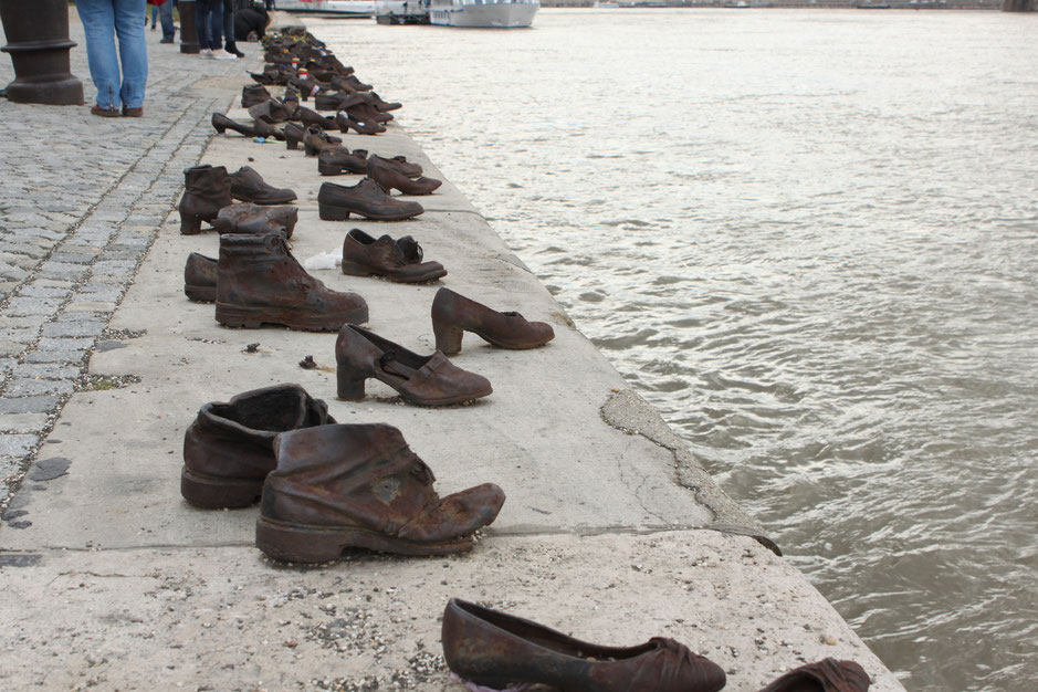 Shoes on the Danube Bank in Budapest