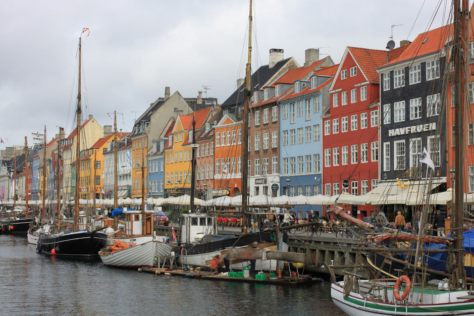 Nyhavn, one of the main sightseeing streets in Copenhagen