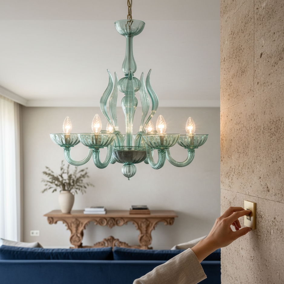 lampadario-murano-modello-fendi-ambientato-sopra-tavolo