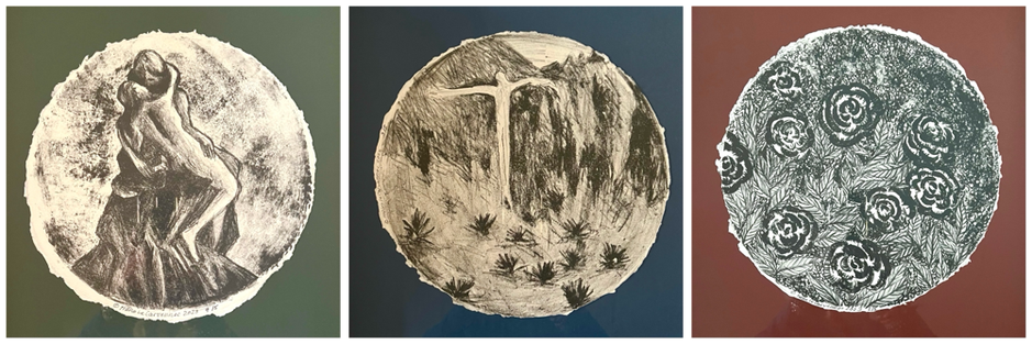 Interprétations des oeuvres du Musée d'Orsay, gravures/lithographies réalisées en 2022