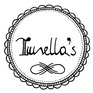 kleines rundes Logo als Plakette, Schriftzug in der Mitte: Tunella's