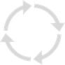 Nachhaltigkeit Kreislauf wirtschaft close the loop pfeile ring kreis piktogramm