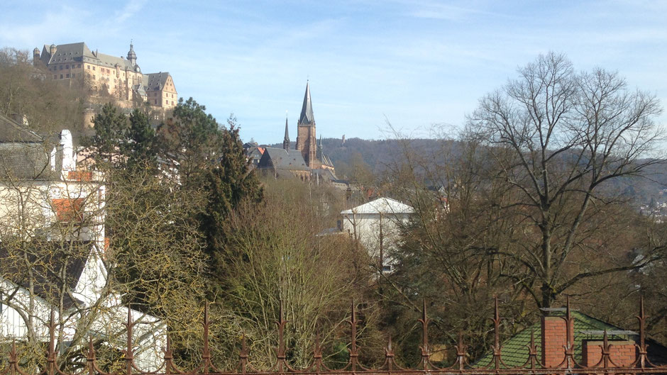 Blick der Dachterrasse in Richtung Landgrafenschloss