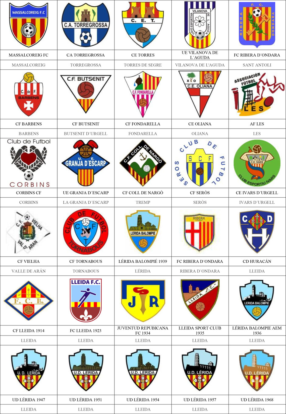 equipos futbol lérida lleida