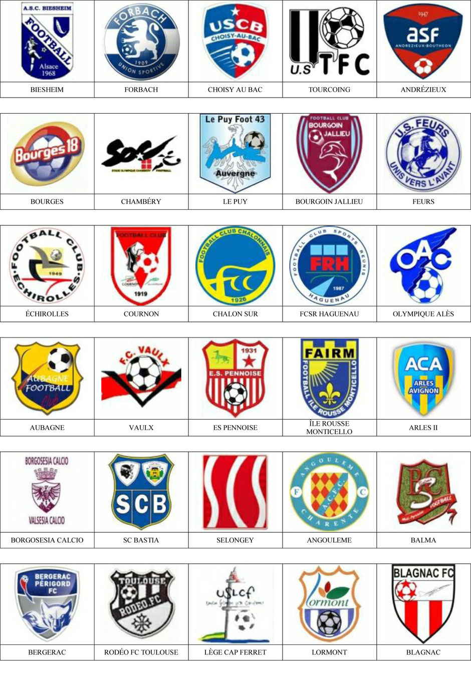equipos futbol francia