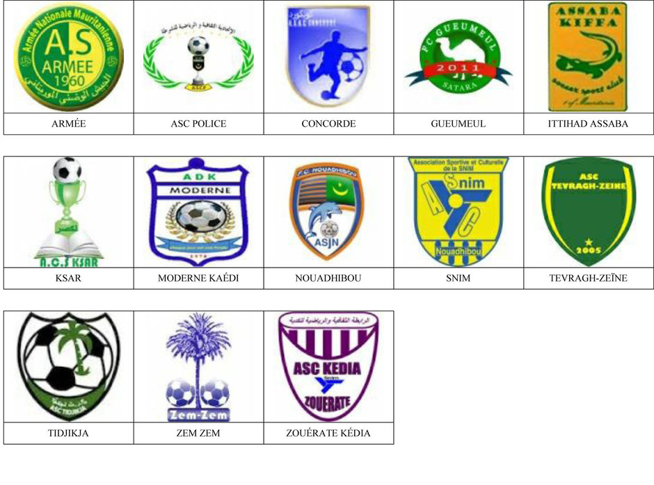 equipos futbol mauritania