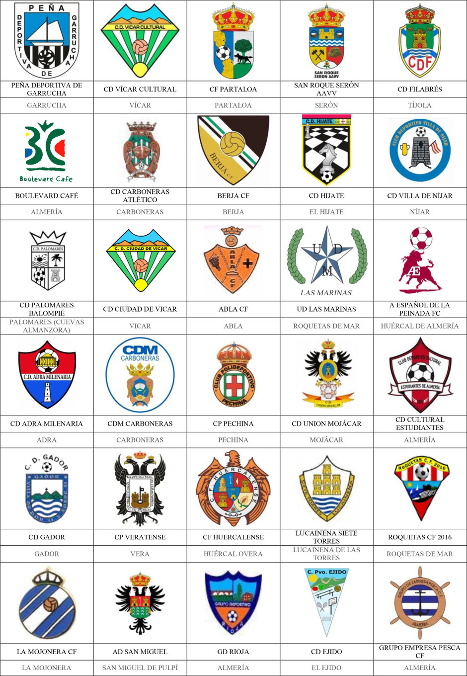 equipos futbol almería almeria