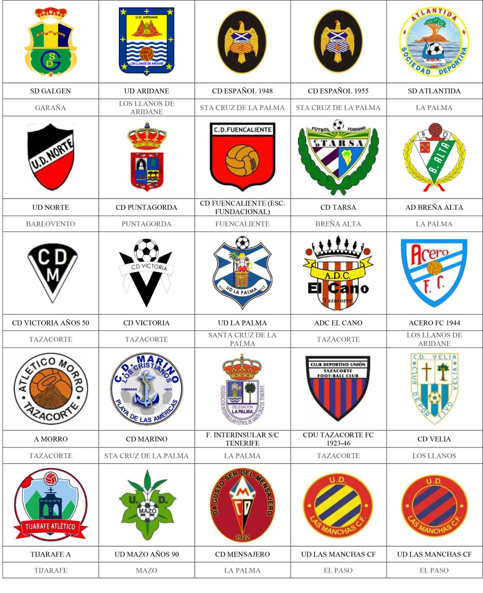 equipos futbol canarias la palma