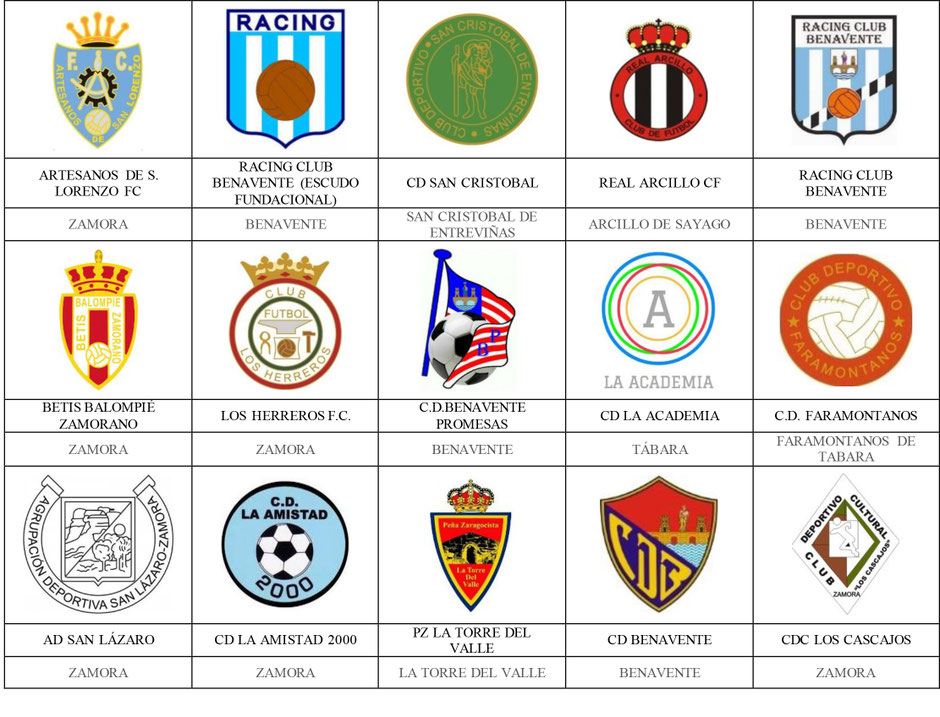 equipos futbol zamora