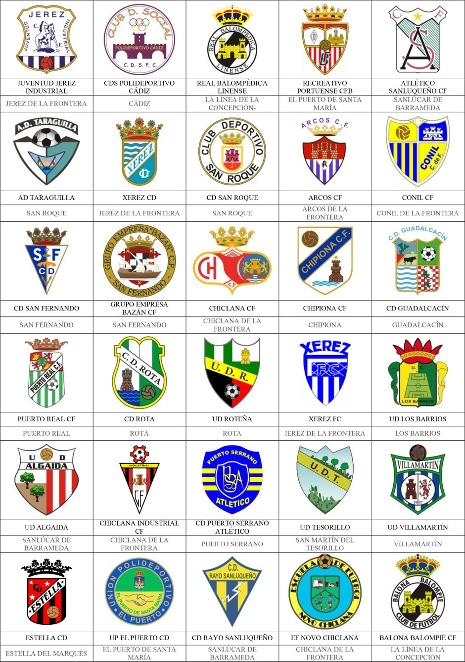 equipos futbol cádiz cadiz