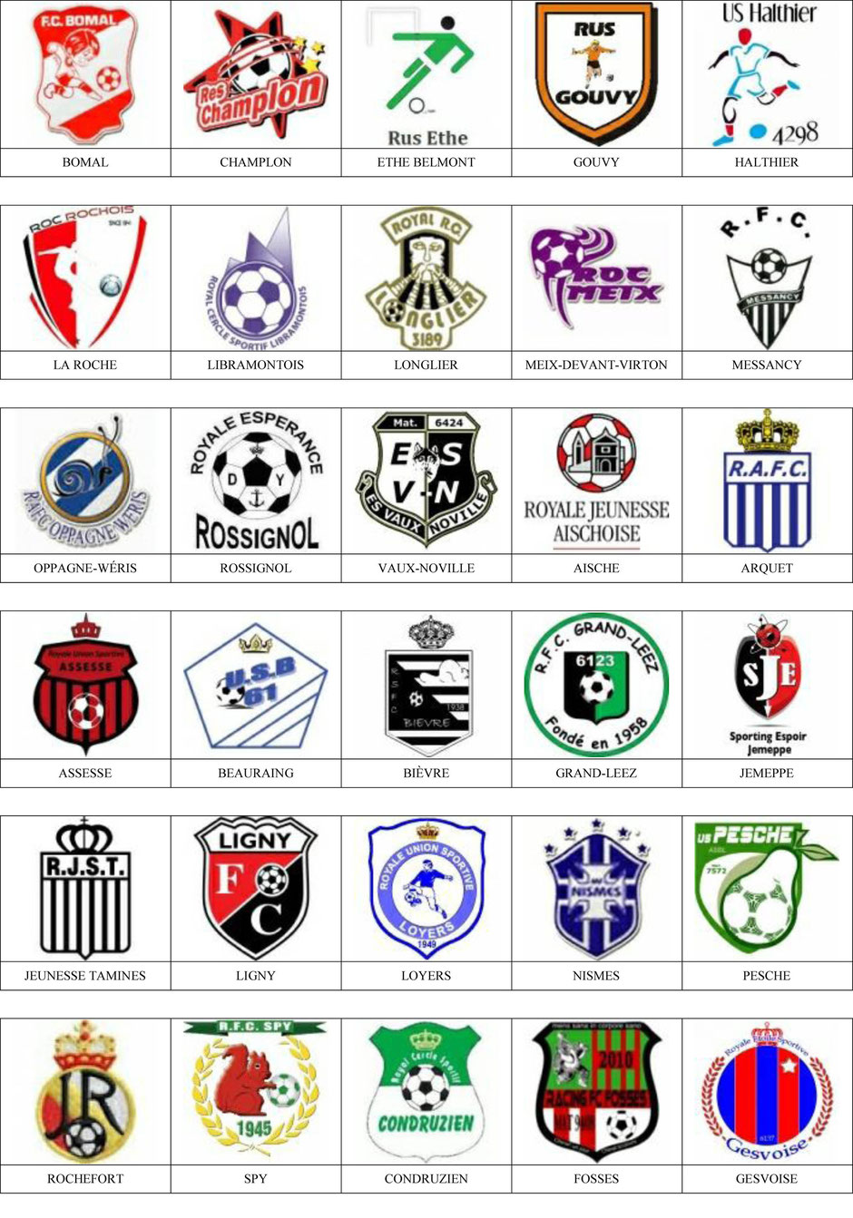 equipos futbol belgica