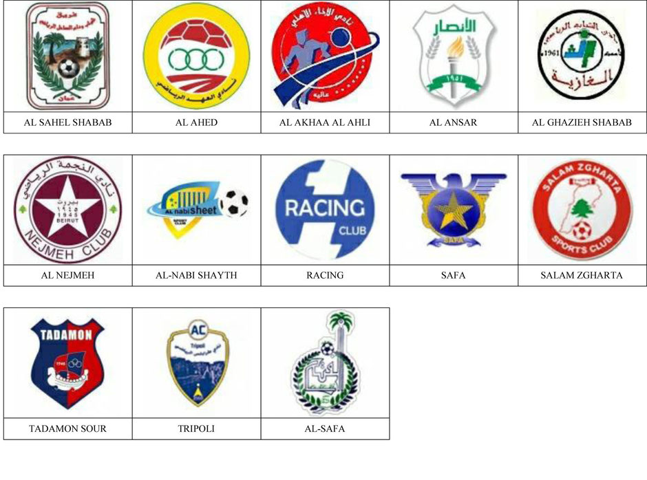 equipos futbol libano
