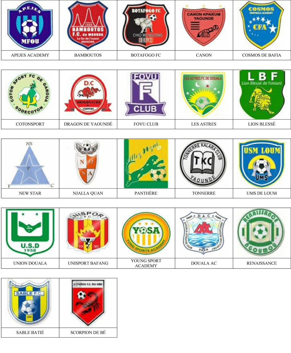 equipos futbol camerun