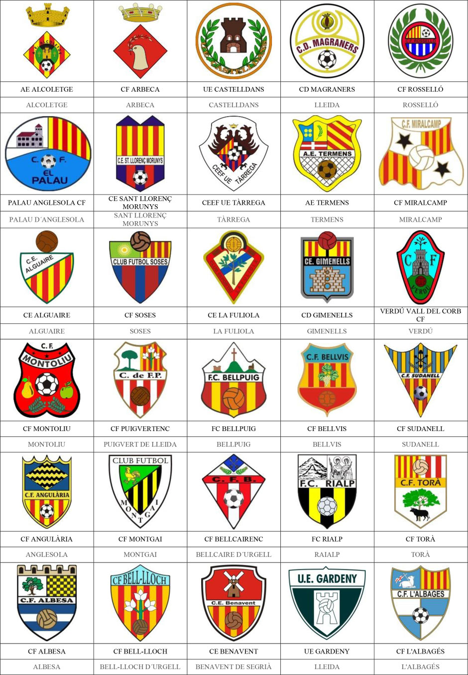 equipos futbol lérida lleida