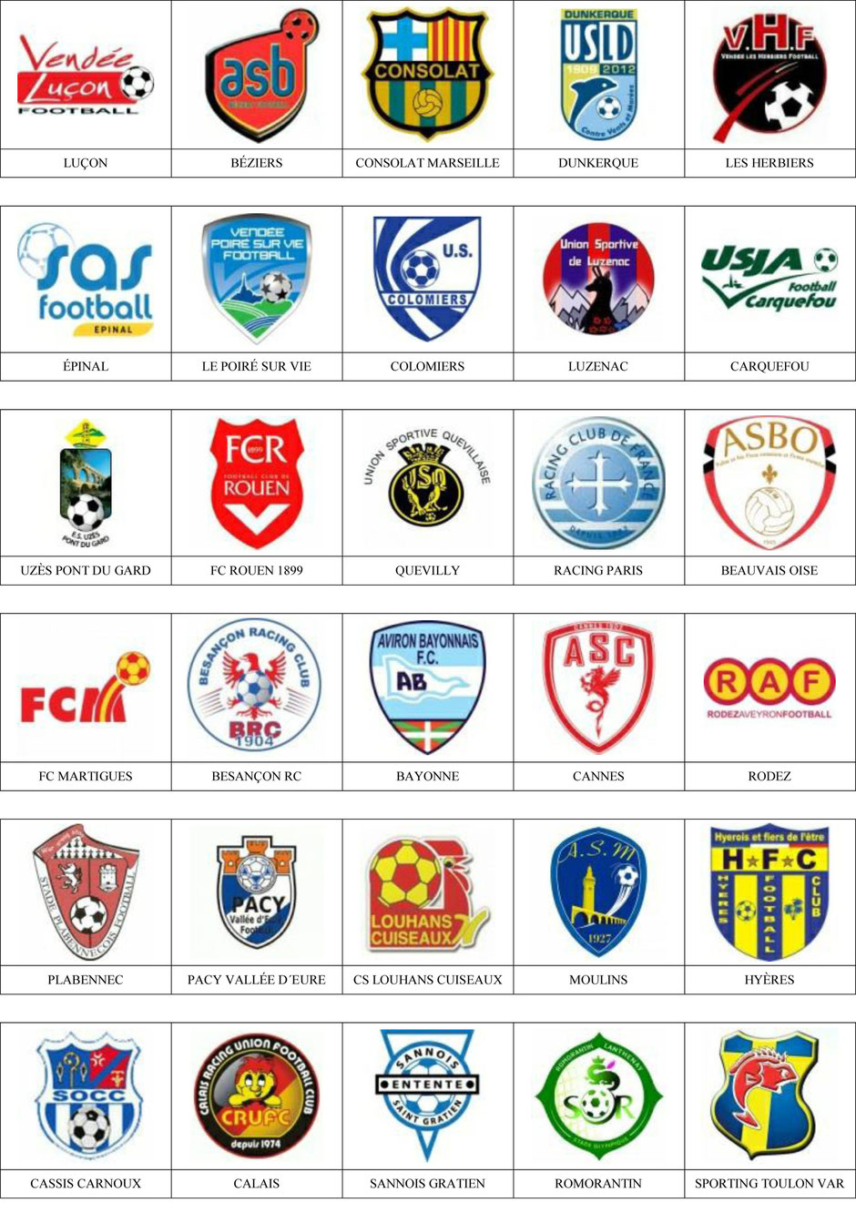 equipos futbol francia