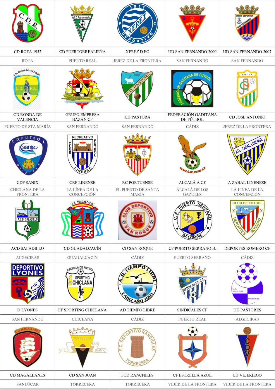 equipos futbol cádiz cadiz