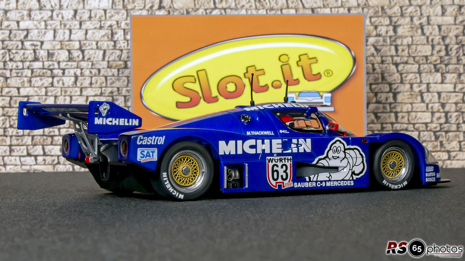 Slot.it Sauber-Mercedes C9 #63 - Supercup Nürburgring September 1987 - M. Thackwell