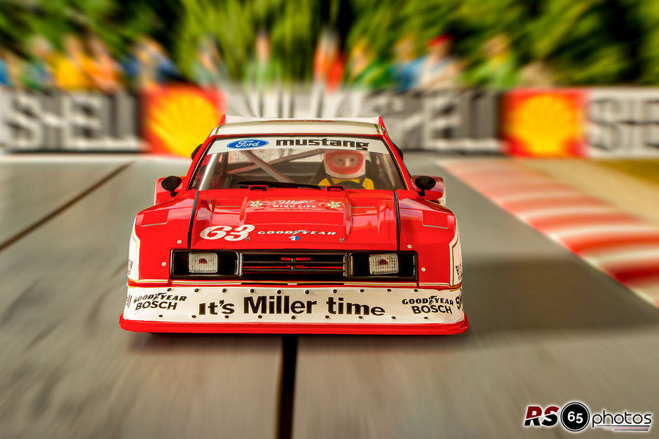 Sideways Ford Mustang Turbo #63 - DRM Norisring 1981 - Bill Scott Racing Team - John Paul Jr.