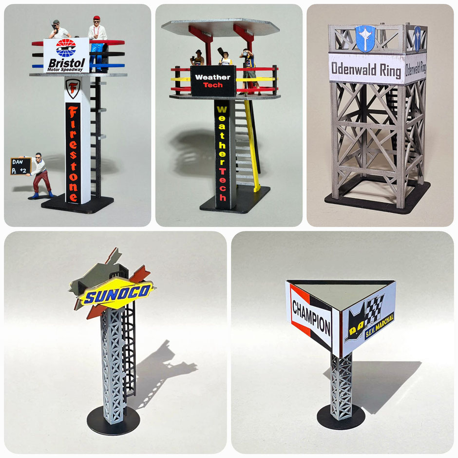 Towers and Outlooks from Race Track Scenics - available in the Slotracing Studio Shop