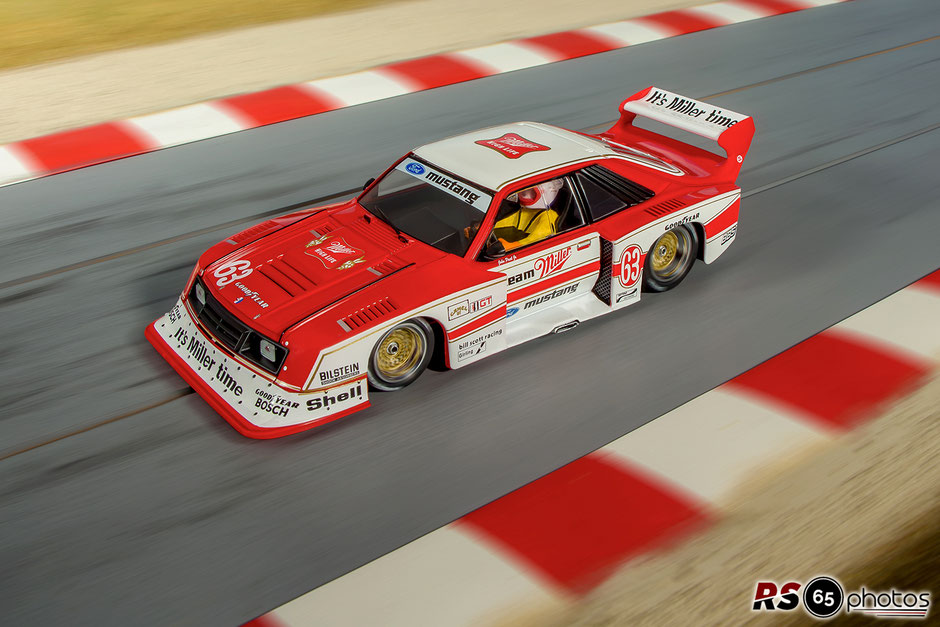Sideways Ford Mustang Turbo #63 - DRM Norisring 1981 - Bill Scott Racing Team - John Paul Jr.