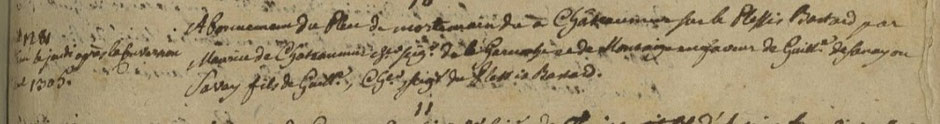 Dom Fonteneau LXX p.435 n°10