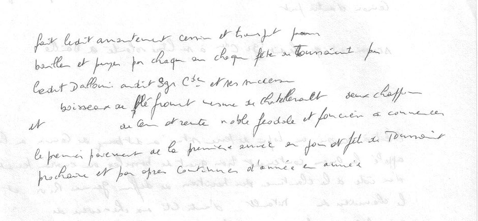 Relevé 3H1 799 Archives de la Vienne 1626 Vélaudon