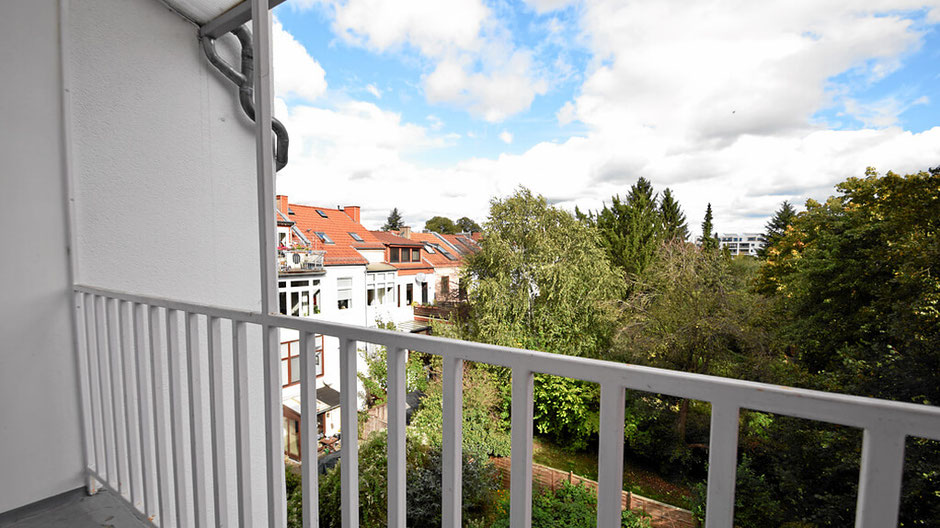 Aussicht vom Balkon vom Air Apartment 3 in Bremen