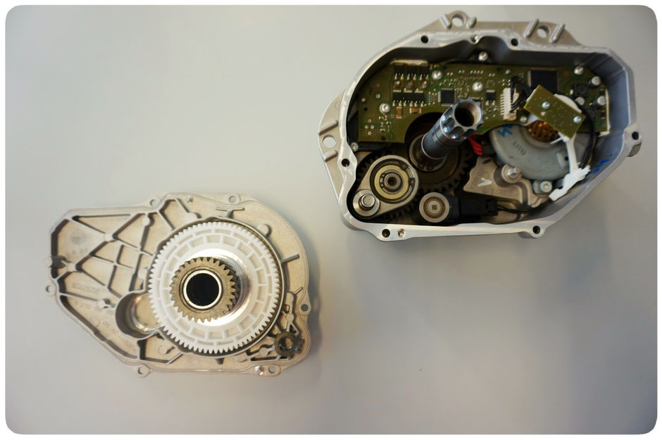 Innenansicht des fertiggestellten Bosch Performance Line Motors