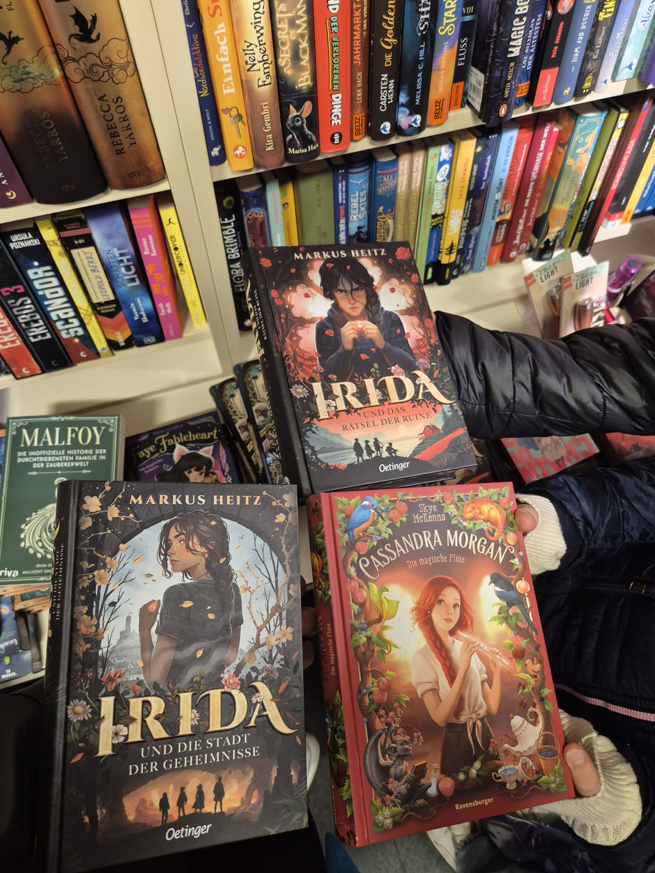 Bücherbilder vom Besuch in der Buchhandlung Bercker