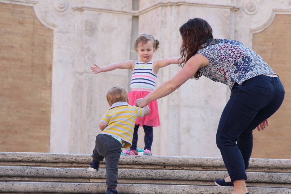 Spanish Steps Rome Italy with toddlers