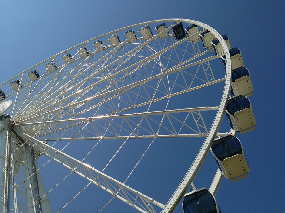Niagara Falls Skywheel with a baby
