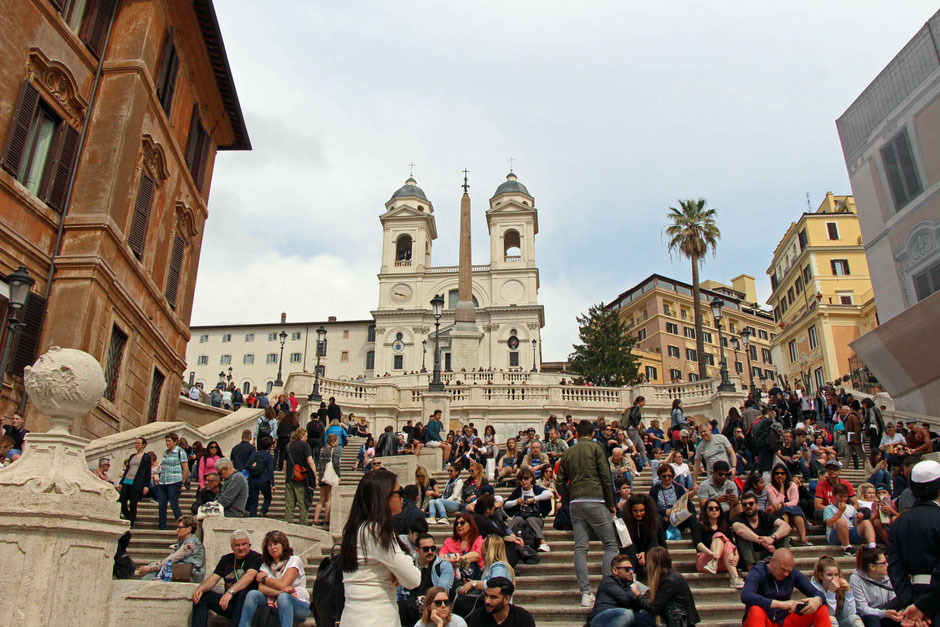 Spanish Steps Rome Italy with toddlers