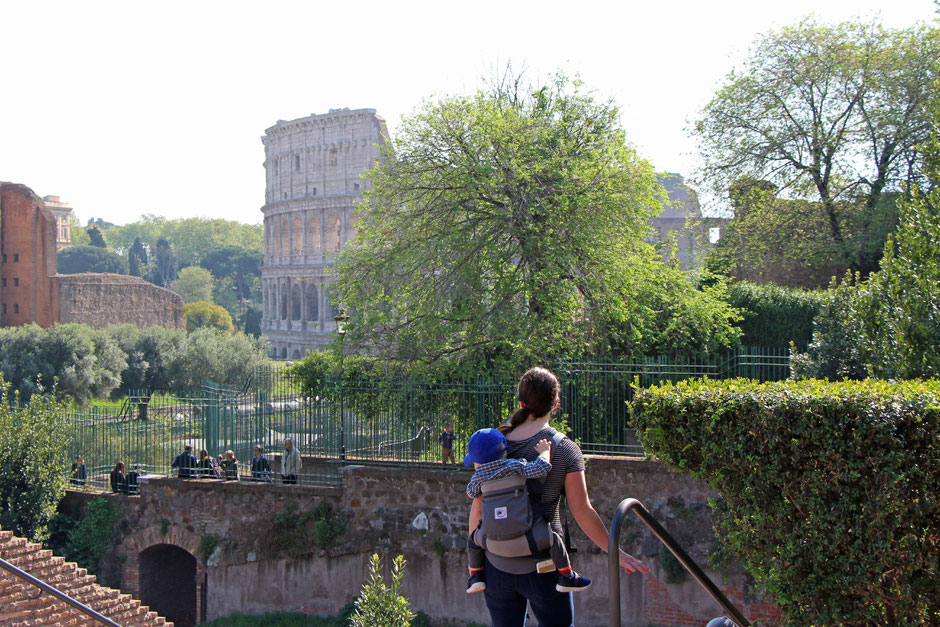 Palatine Hill Rome Italy With a baby