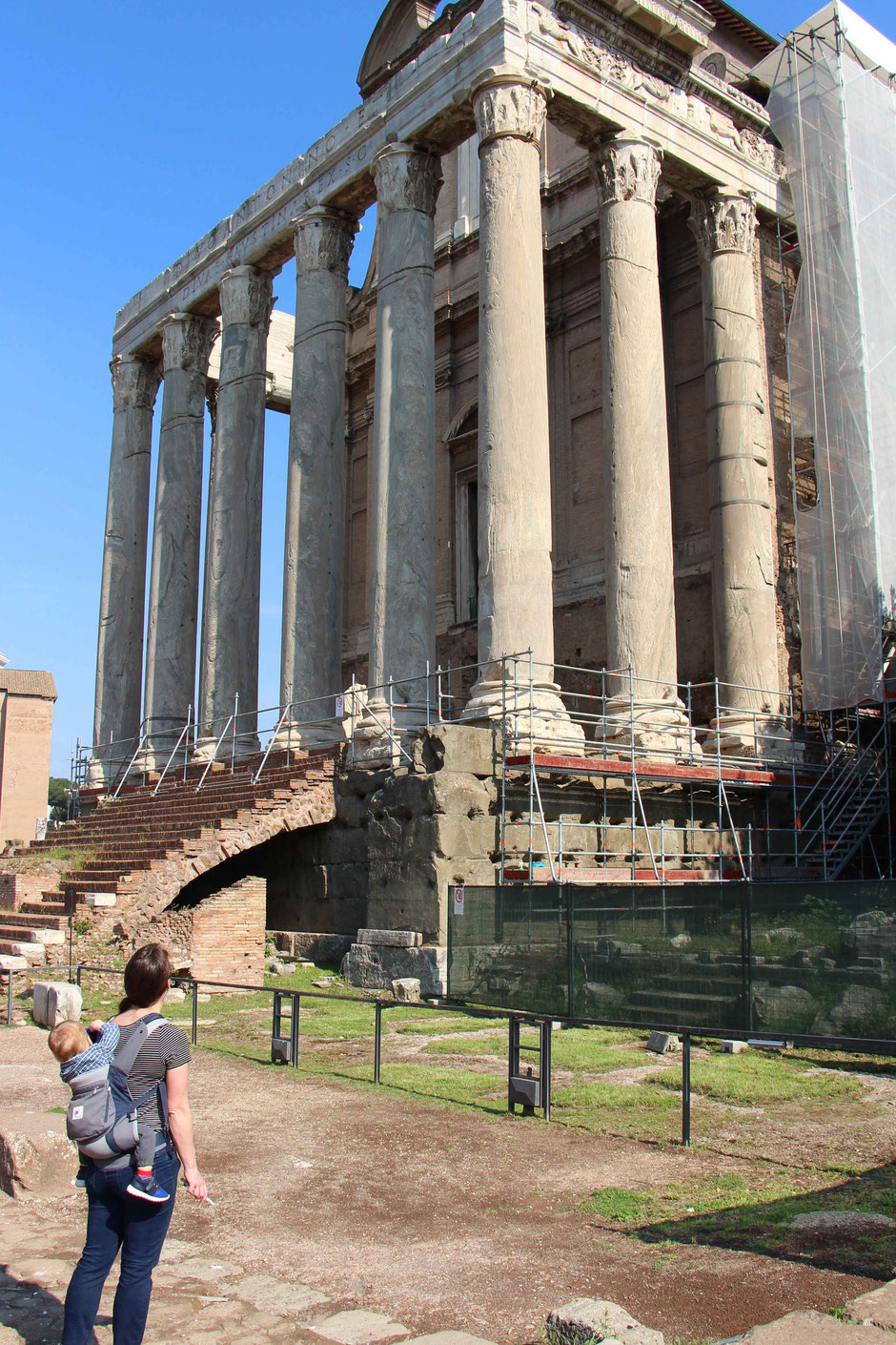 Roman Forum Rome Italy With a toddler