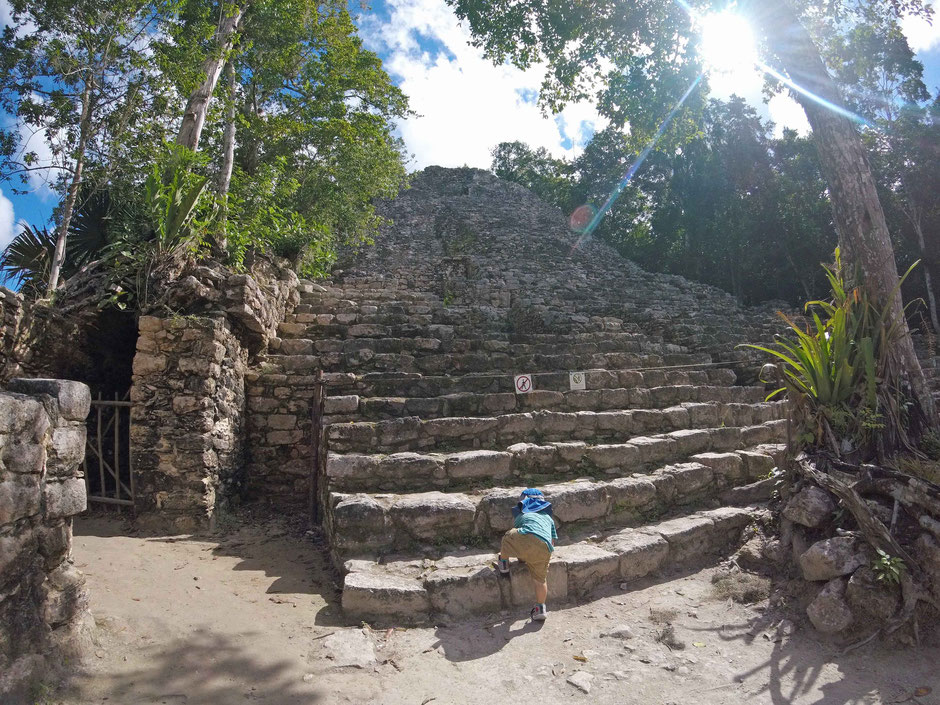Mexico with Toddler Coba Ruins