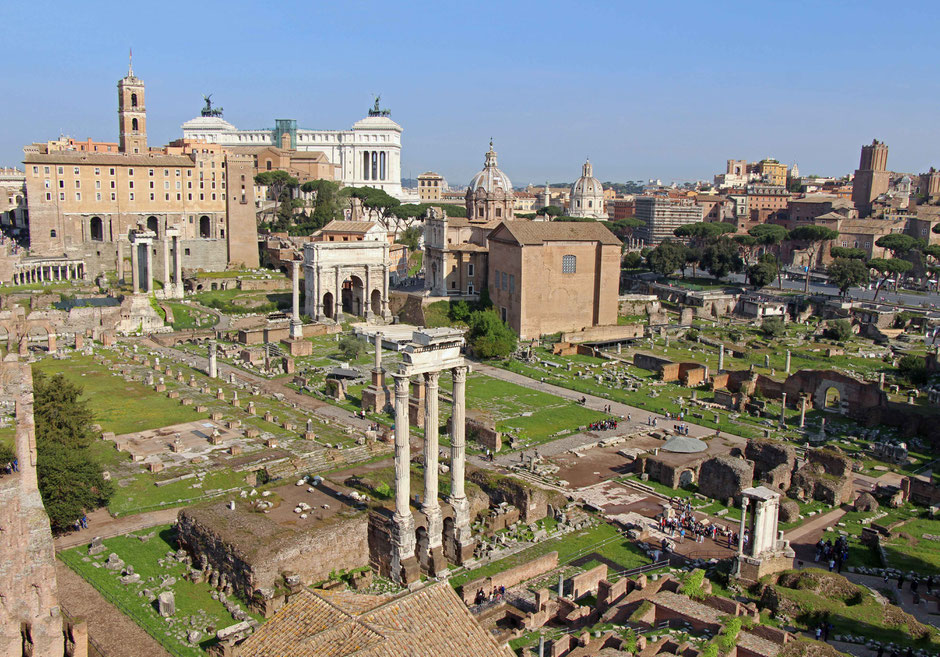 Roman Forum Rome Italy With a baby