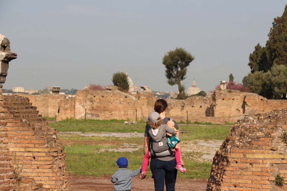 Rome Italy Stroller vs Baby Carrier