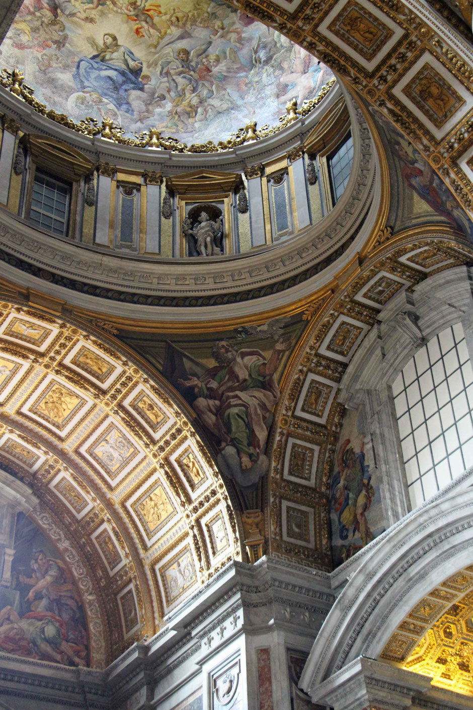 St Peters Basilica Rome Italy with small children