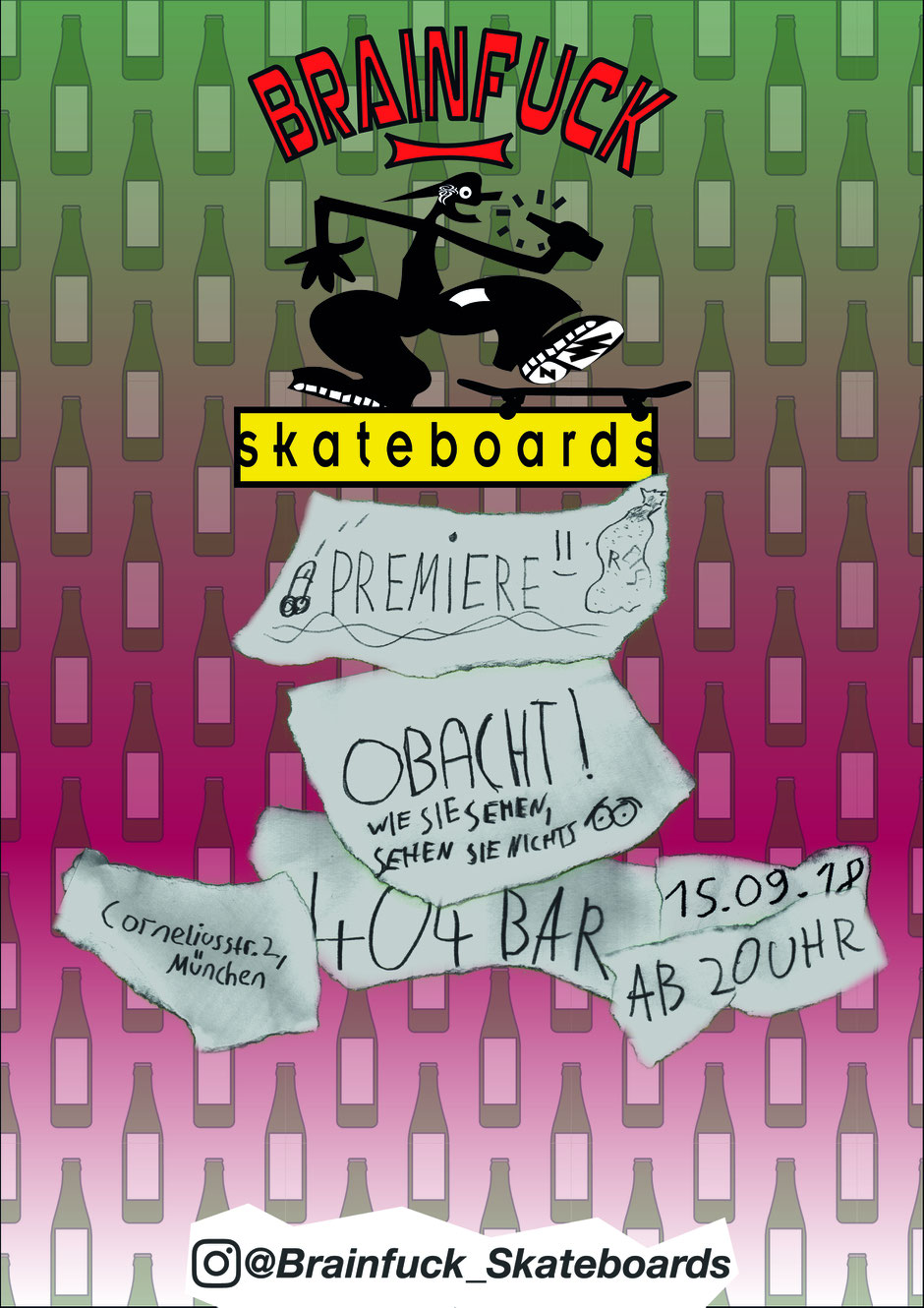 Brainfuck Flyer Premiere München