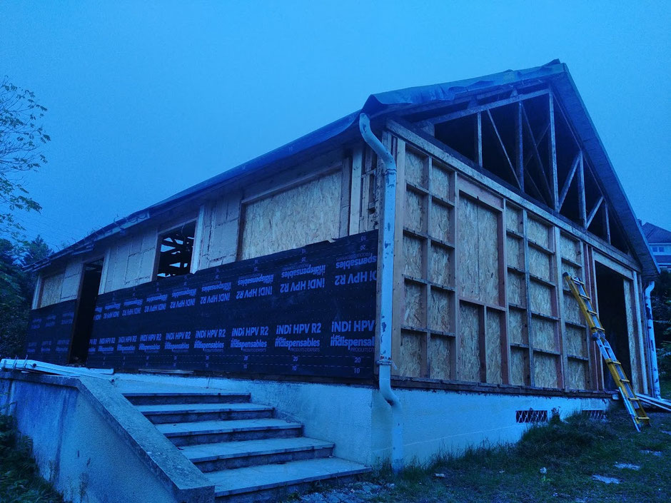 Isolation par l'extérieur des murs en fibre de bois à Orsay (91)