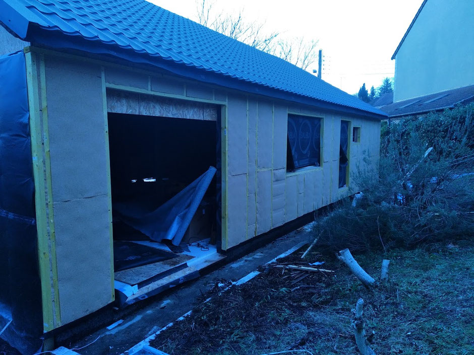 Isolation par l'extérieur des murs en fibre de bois à Orsay (91)