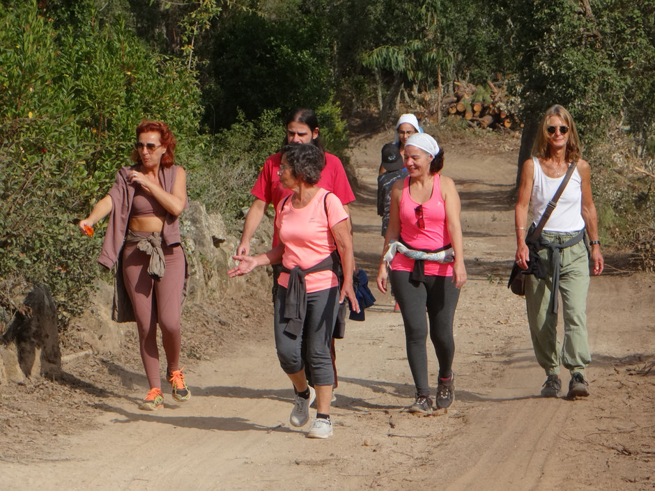 Retiro Yoga e Natureza, Lina Afonso, caminhada, partilha
