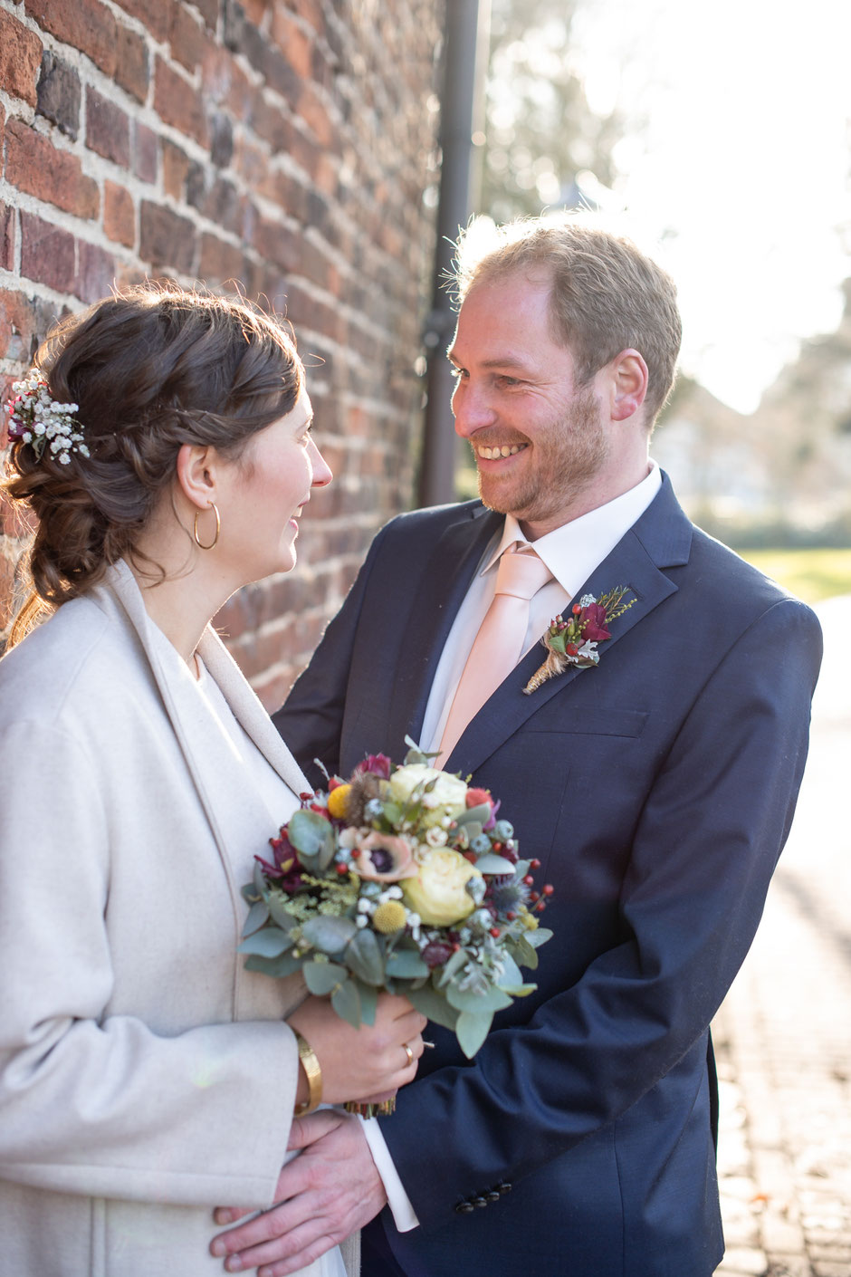 Standesamtliche Hochzeit in Lüdinghausen, Janine Piontek Fotografie, Winterhochzeit Lüdinghausen