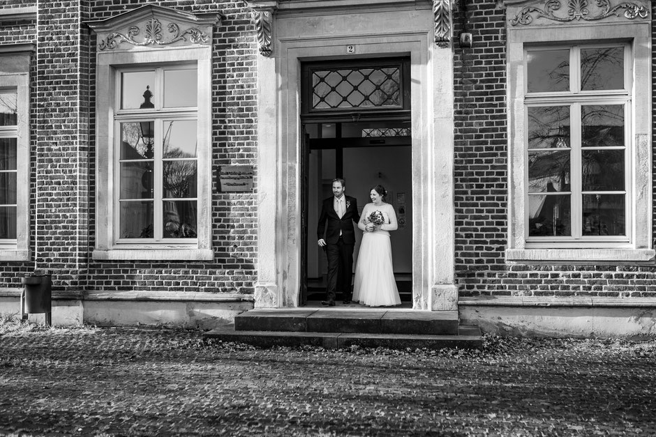 Standesamtliche Hochzeit in Lüdinghausen, Janine Piontek Fotografie, Winterhochzeit Lüdinghausen