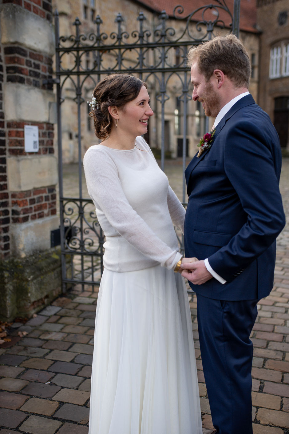 Standesamtliche Hochzeit in Lüdinghausen, Janine Piontek Fotografie, Winterhochzeit Lüdinghausen