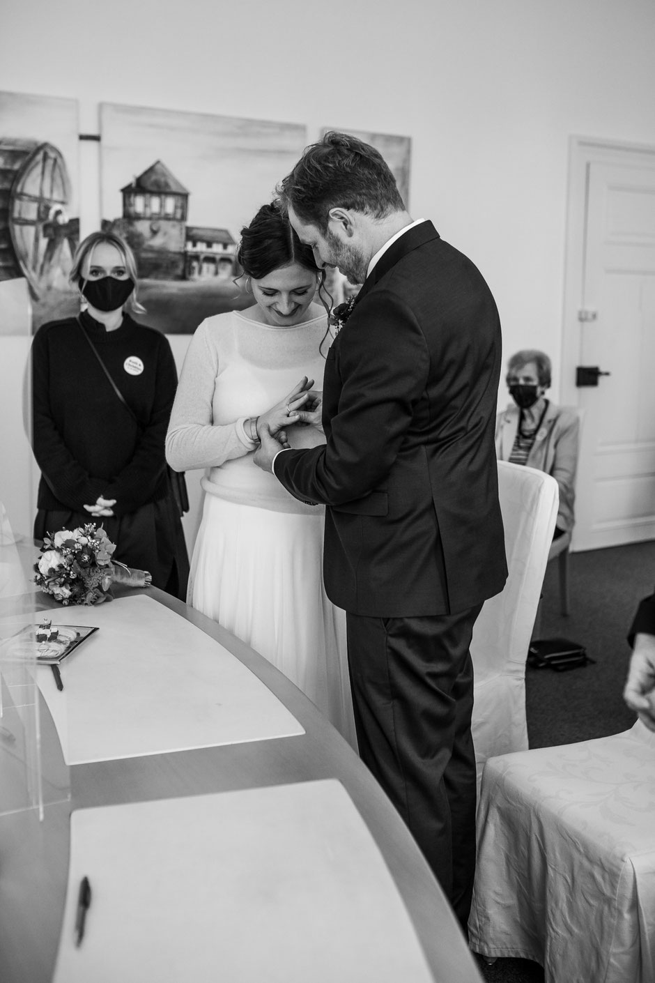 Standesamtliche Hochzeit in Lüdinghausen, Janine Piontek Fotografie, Winterhochzeit Lüdinghausen