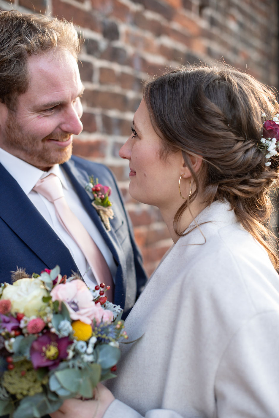 Standesamtliche Hochzeit in Lüdinghausen, Janine Piontek Fotografie, Winterhochzeit Lüdinghausen