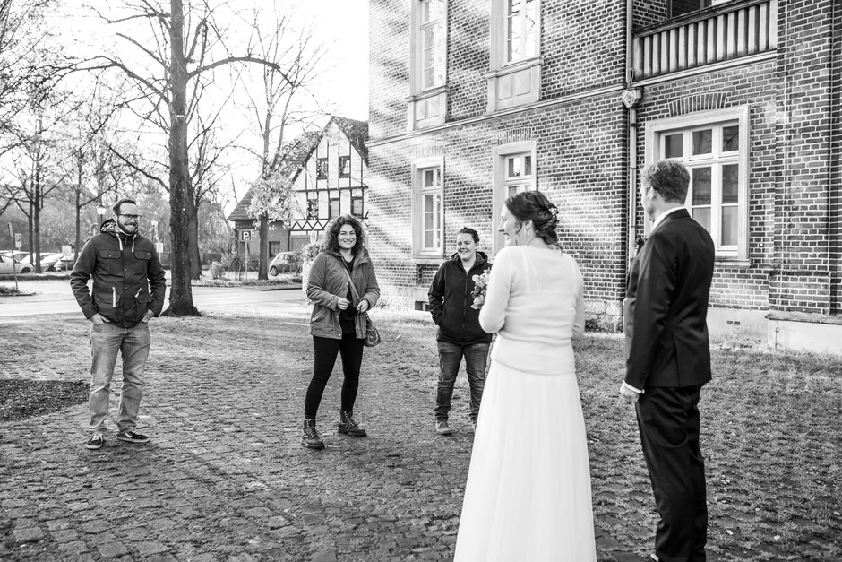 Standesamtliche Hochzeit in Lüdinghausen, Janine Piontek Fotografie, Winterhochzeit Lüdinghausen