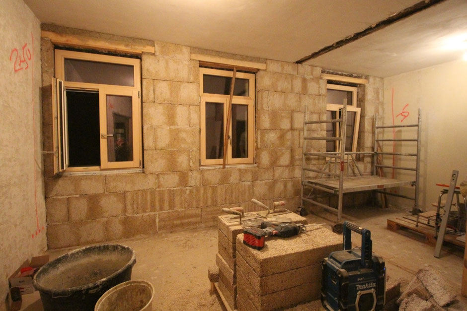 Innendämmung mit Hanfkalk im Altbau