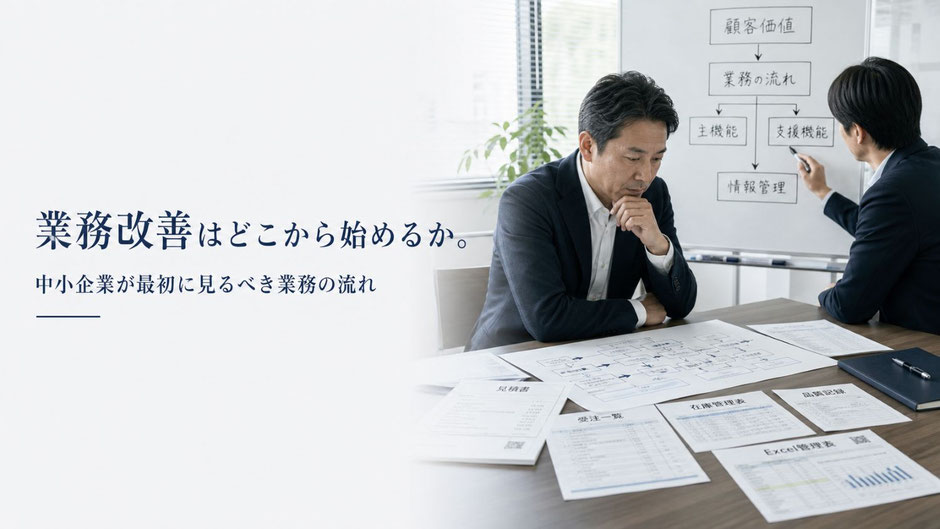 業務改善はどこから始めるか。中小企業が最初に見るべき業務の流れ｜株式会社アイ・ケイ・シー